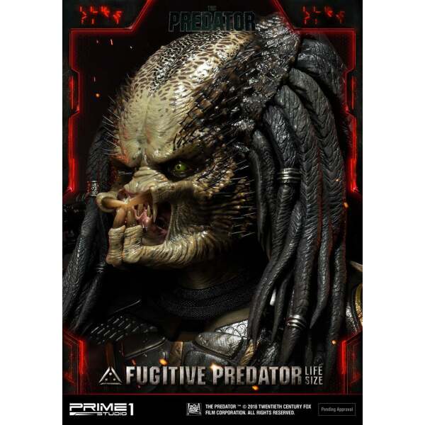 Busto Fugitive Predator 2018 1/1 76 cm Prime 1 Studio - Collector4U.com