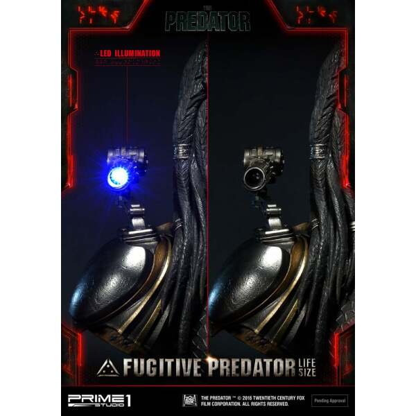 Busto Fugitive Predator 2018 1/1 76 cm Prime 1 Studio - Collector4U.com