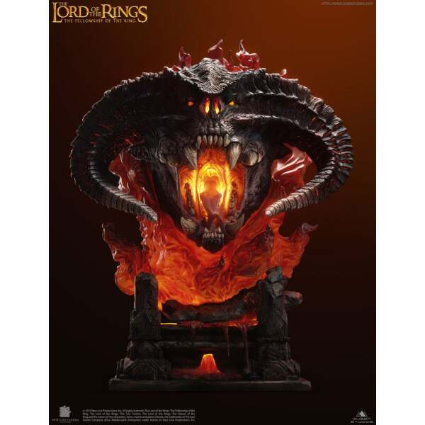 Busto Balrog Polda El Señor de los Anillos 1/1 Edition Version II (Flames & Base) 164 cm - Collector4U.com