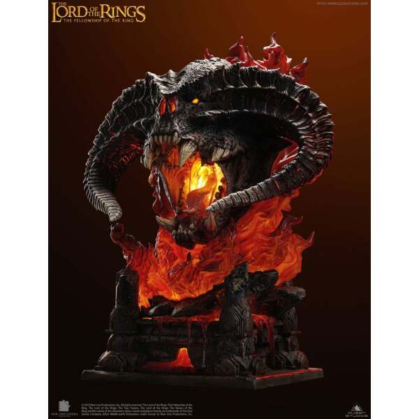 Busto Balrog Polda El Señor de los Anillos 1/1 Edition Version II (Flames & Base) 164 cm - Collector4U.com