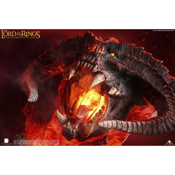 Busto Balrog Polda El Señor de los Anillos 1/1 Edition Version II (Flames & Base) 164 cm - Collector4U.com