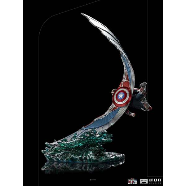 Estatua Capitán América Sam Wilson The Falcon and The Winter Soldier 1/10 BDS Art Scale Deluxe 46 cm Iron Studios - Collector4U.com