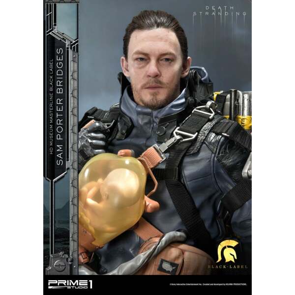 Estatua Sam Porter Bridges Black Label Death Stranding 1/2 106 cm - Collector4U.com