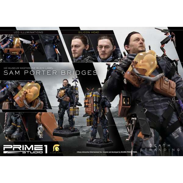 Estatua Sam Porter Bridges Black Label Death Stranding 1/2 106 cm - Collector4U.com