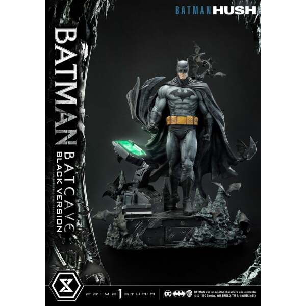 Batman Hush Estatua 1/3 Batman Batcave Black Version 88 cm - Collector4U.com