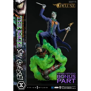 Estatua The Joker Say Cheese Deluxe DC Comics 1/3 Bonus Version 99 cm - Collector4U.com