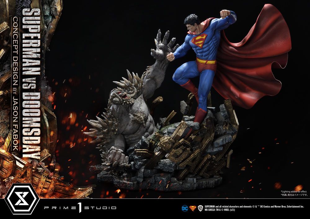 Estatua Superman Vs. Doomsday DC Comics 1/3 by Jason Fabok 95 cm