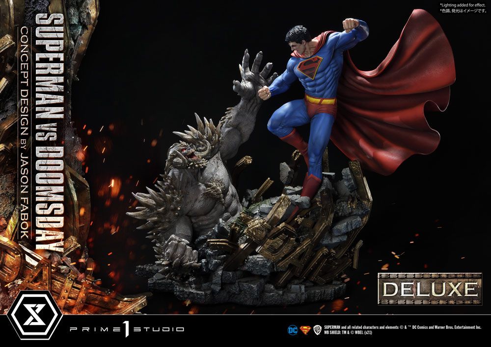 Estatua Superman Vs. Doomsday DC Comics 1/3 by Jason Fabok Deluxe Bonus Version 95 cm