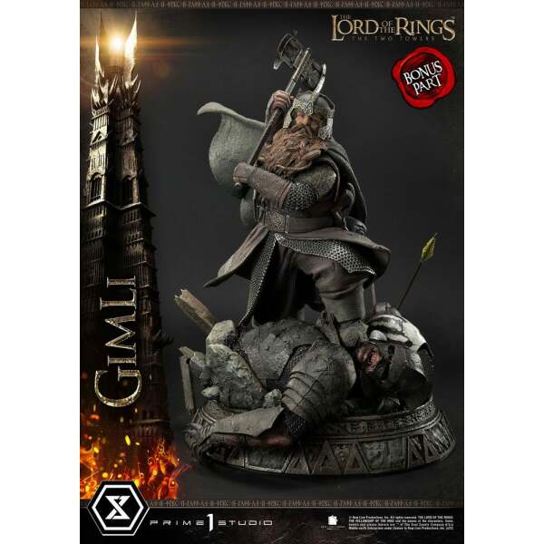 Estatua Gimli Bonus Version El Señor de los Anillos: las dos torres 1/4  56 cm Prime 1 Studio - Collector4U.com