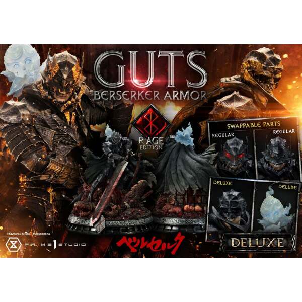 Estatua Guts Berserker Armor Berserk 1/4 Rage Edition Deluxe Version 67 cm - Collector4U.com