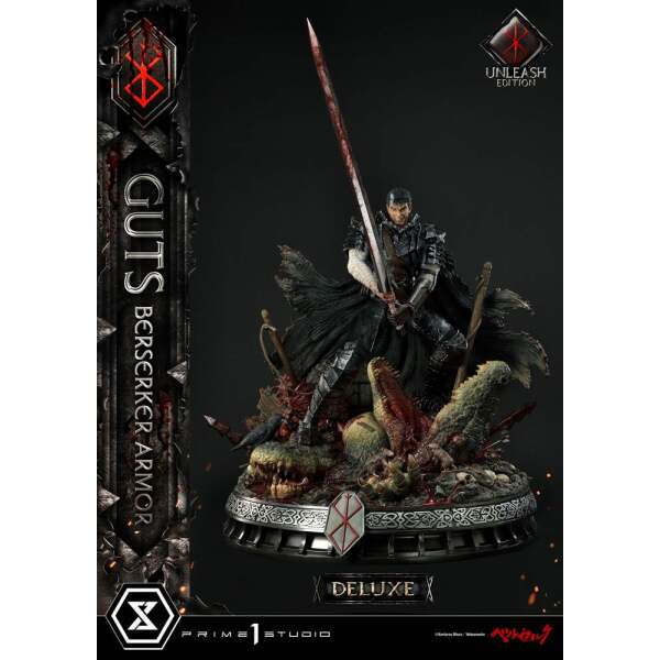 Estatua Guts Berserker Armor Berserk 1/4 Unleash Edition Deluxe Version 91 cm - Collector4U.com