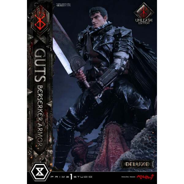 Estatua Guts Berserker Armor Berserk 1/4 Unleash Edition Deluxe Version 91 cm