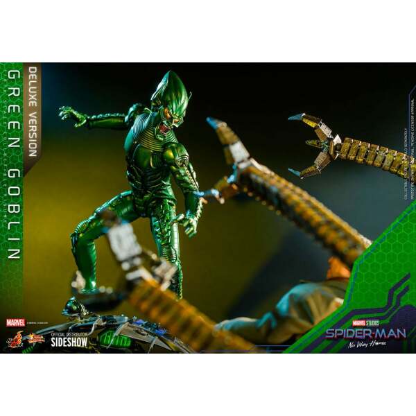 Figura Green Goblin Spider-Man: No Way Home Movie Masterpiece 1/6 (Deluxe Version) 30 cm Hot Toys - Collector4U.com