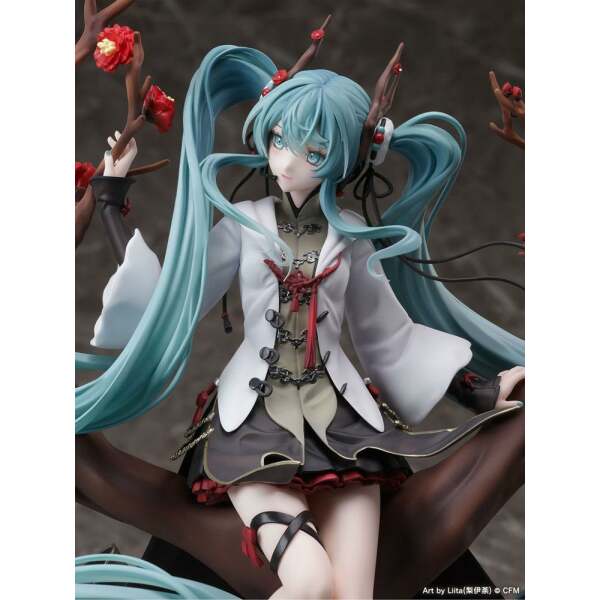 Estatua Hatsune Miku Vocaloid PVC 1/7 2022 Chinese New Year Ver. 30 cm  Furyu - Collector4U.com