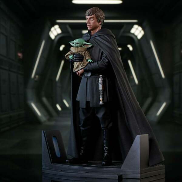 Estatua Luke Skywalker & Grogu Star Wars: The Mandalorian Premier Collection 1/7 25 cm Gentle Giant - Collector4U.com