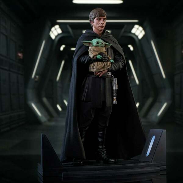 Estatua Luke Skywalker & Grogu Star Wars: The Mandalorian Premier Collection 1/7 25 cm Gentle Giant - Collector4U.com