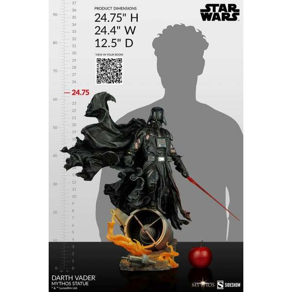 Estatua Darth Vader Star Wars Mythos 63cm Sideshow Collectibles - Collector4U.com