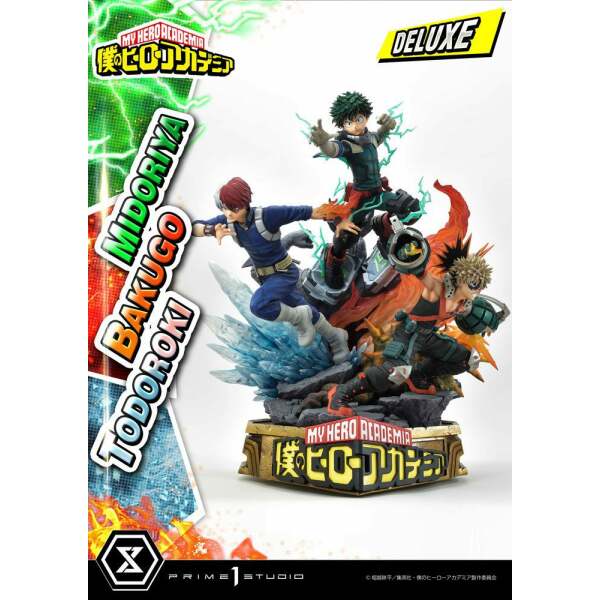 Estatua Midoriya Bakugo & Todoroki Deluxe My Hero Academia Bonus Version 69 cm - Collector4U.com