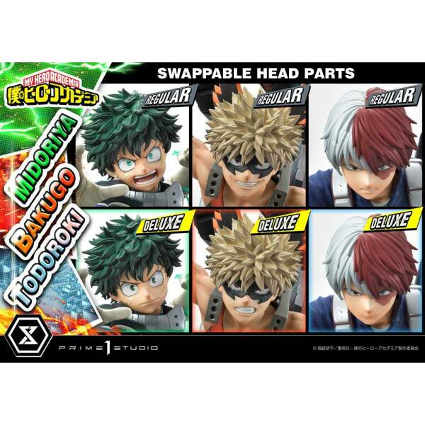 Estatua Midoriya Bakugo & Todoroki Deluxe My Hero Academia Bonus Version 69 cm - Collector4U.com