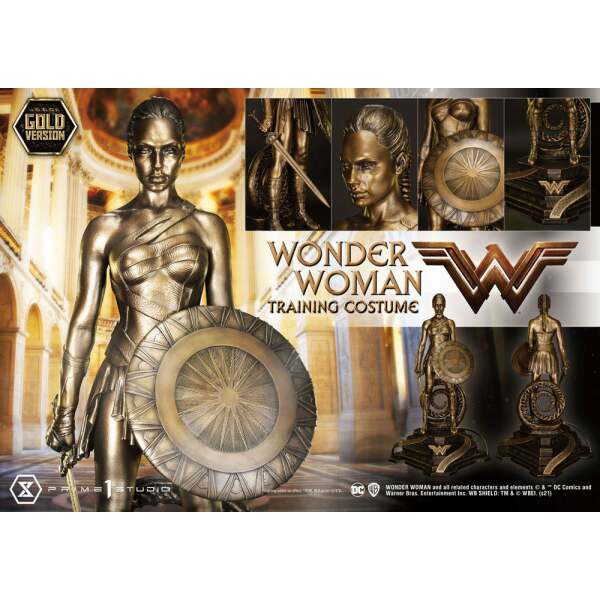 Estatua Wonder Woman Training Costume Gold Version 80 cm Prime 1 Studio - Collector4U.com