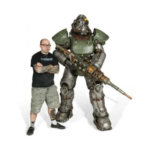 Estatua tamaño real T-51b Power Armor Fallout 4 213 cm - Collector4U.com