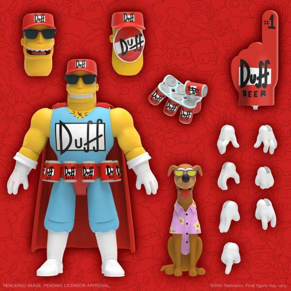 Figura Duffman Los Simpson Ultimates 18 cm Super7 - Collector4U.com