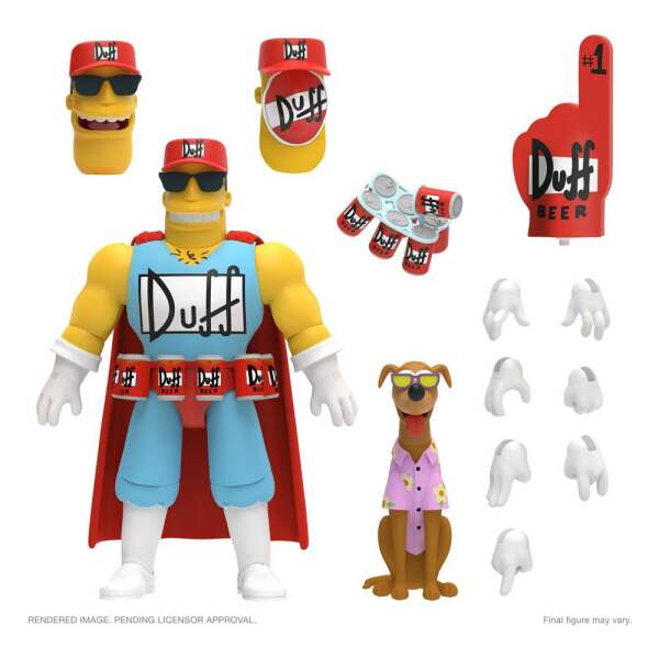 Figura Duffman Los Simpson Ultimates 18 cm Super7 - Collector4U.com