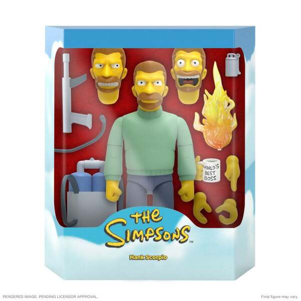 Figura Hank Scorpio Los Simpson Ultimates 18 cm Super7 - Collector4U.com