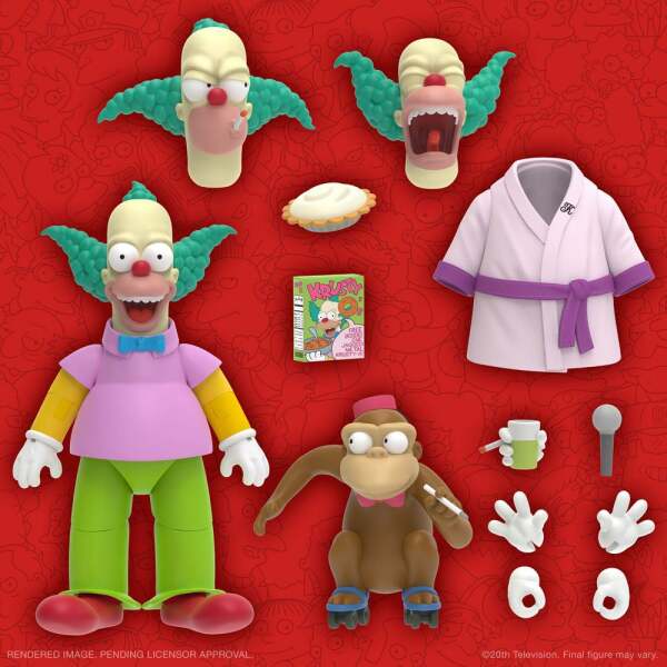 Figura Krusty the Clown Los Simpson Ultimates 18 cm Super7 - Collector4U.com