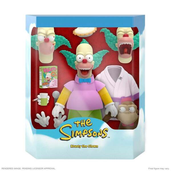 Figura Krusty the Clown Los Simpson Ultimates 18 cm Super7 - Collector4U.com