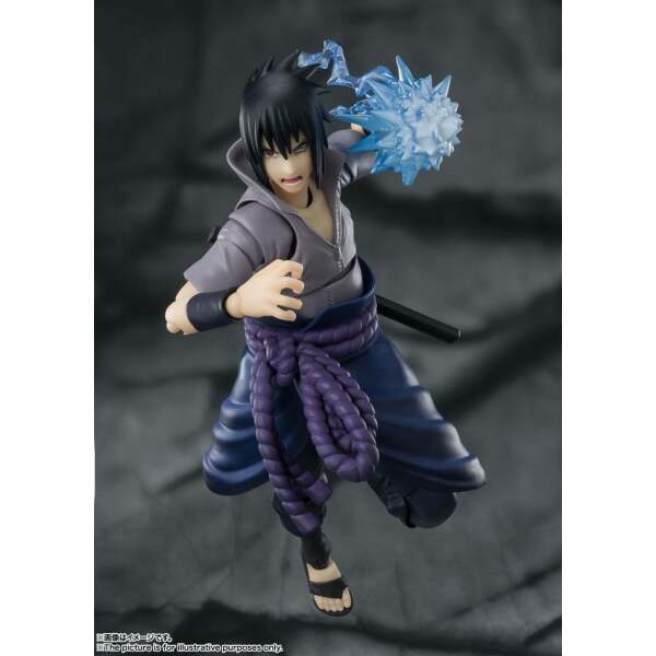 Figura Sasuke Uchiha Naruto Shippuden S.H. Figuarts He who bears all Hatred 15 cm Bandai - Collector4U.com