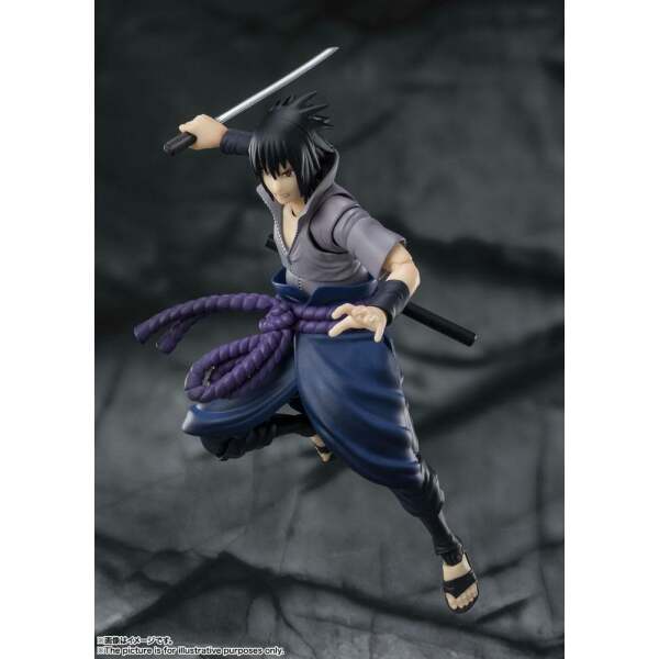 Figura Sasuke Uchiha Naruto Shippuden S.H. Figuarts He who bears all Hatred 15 cm Bandai - Collector4U.com