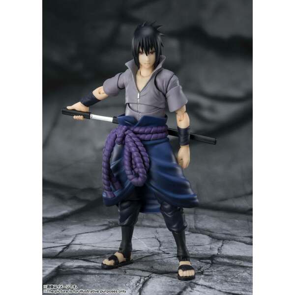 Figura Sasuke Uchiha Naruto Shippuden S.H. Figuarts He who bears all Hatred 15 cm Bandai - Collector4U.com