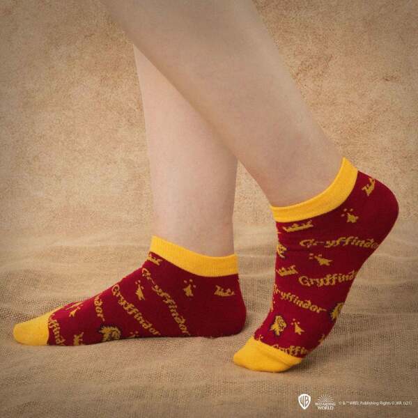 Pack de 3 Pares de calcetines tobilleros Gryffindor Harry Potter Cinereplicas - Collector4U.com