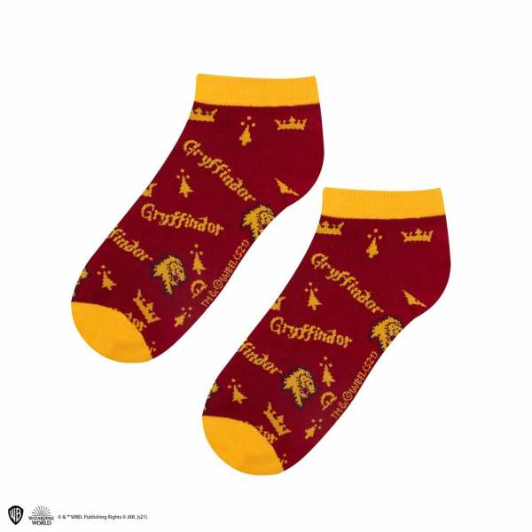 Pack de 3 Pares de calcetines tobilleros Gryffindor Harry Potter Cinereplicas - Collector4U.com