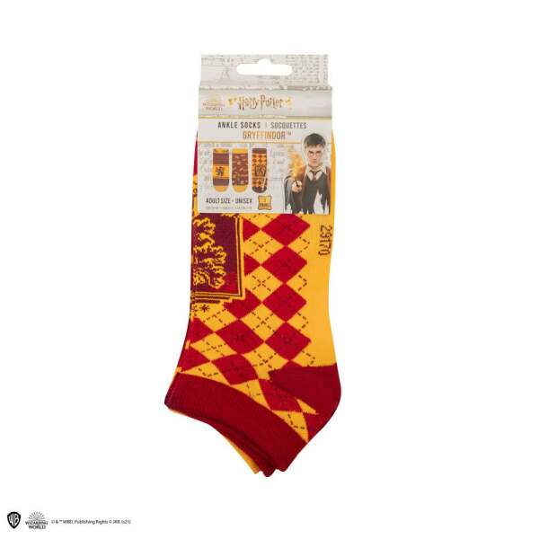 Pack de 3 Pares de calcetines tobilleros Gryffindor Harry Potter Cinereplicas - Collector4U.com