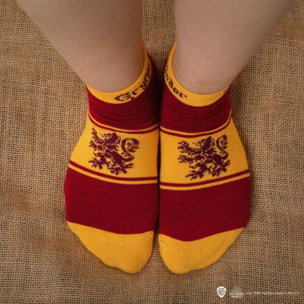 Pack de 3 Pares de calcetines tobilleros Gryffindor Harry Potter Cinereplicas - Collector4U.com