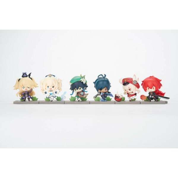 Pack de 6 Figuras Mondstadt Edition Genshin Impact Battle Scene Series 5cm miHoYo - Collector4U.com