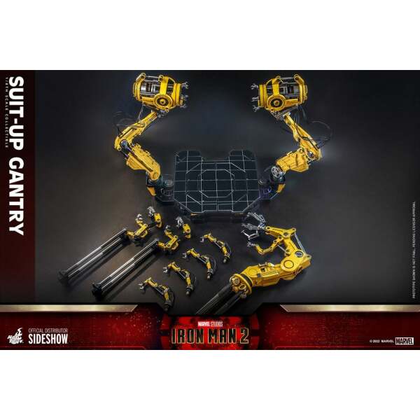 Set Accesorios Iron Man Suit-Up Gantry Iron Man 2 Accessories Collection Series Hot Toys - Collector4U.com