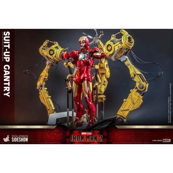 Set Accesorios Iron Man Suit-Up Gantry Iron Man 2 Accessories Collection Series Hot Toys - Collector4U.com