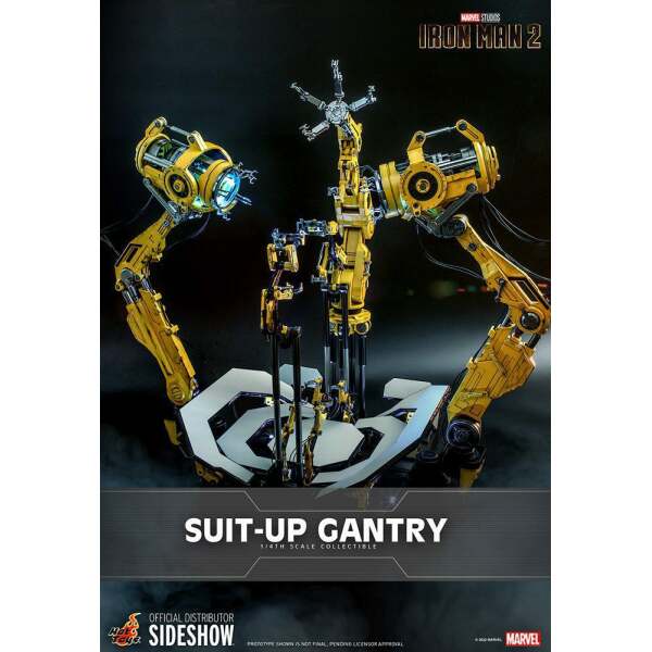 Set Accesorios Iron Man Suit-Up Gantry Iron Man 2 Accessories Collection Series Hot Toys - Collector4U.com