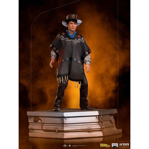 Estatua Marty McFly Regreso al Futuro III 1/10 Art Scale 23 cm Iron Studios - Collector4U.com