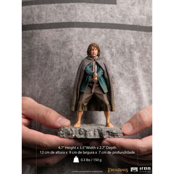 Estatua Pippin El Señor de los Anillos 1/10 BDS Art Scale 12 cm Iron Studios - Collector4U.com