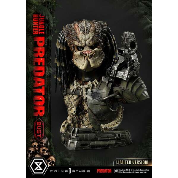 Busto Predator Limited Version 1/3 Jungle Hunter Predator 37cm Prime 1 Studio - Collector4U.com