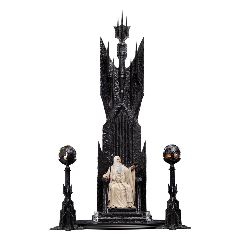 Estatua Saruman the White on Throne El Señor de los Anillos 1/6 110cm Weta Collectible