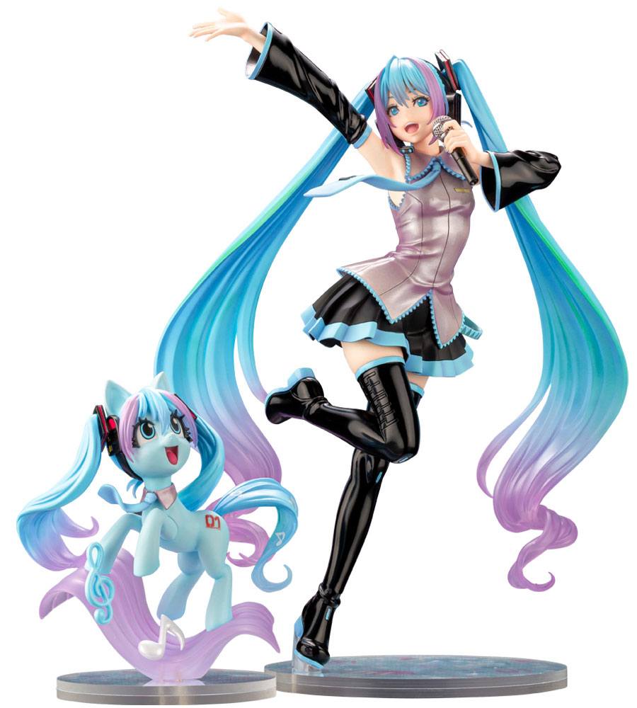 Estatua Hatsune Miku Pony My Little Pony feat. Hatsune Miku Bishoujo PVC 1/7 22cm Kotobukiya