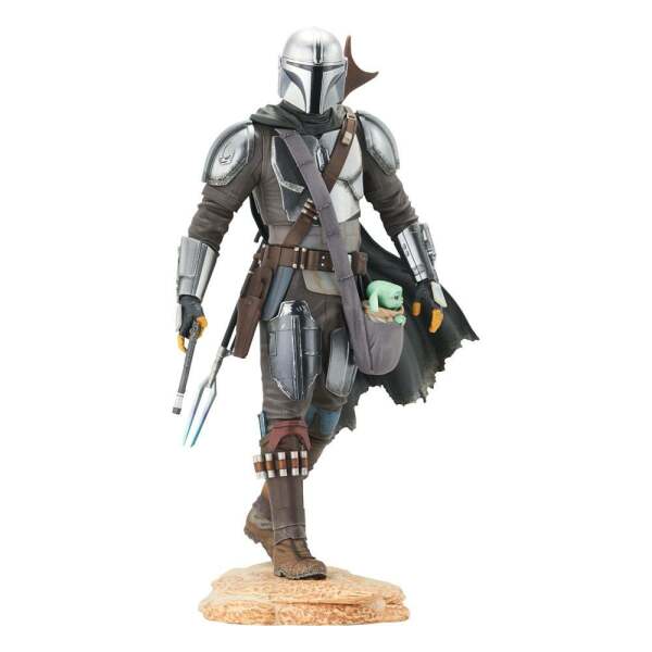 Estatua The Mandalorian with The Child Star Wars The Mandalorian Premier Collection 1/7 25 cm Gentle Giant - Collector4U.com