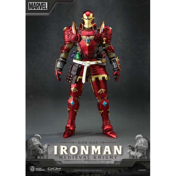 Figura Medieval Knight Iron Man Marvel Dynamic 8ction Heroes 1/9 20cm Beast Kingdom - Collector4U.com