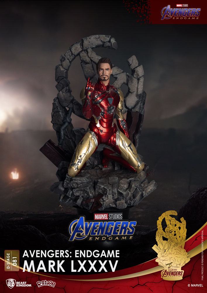 Diorama D-Stage Mark LXXXV Closed Box Version Iron Man Vengadores: Endgame PVC 16cm Beast Kingdom