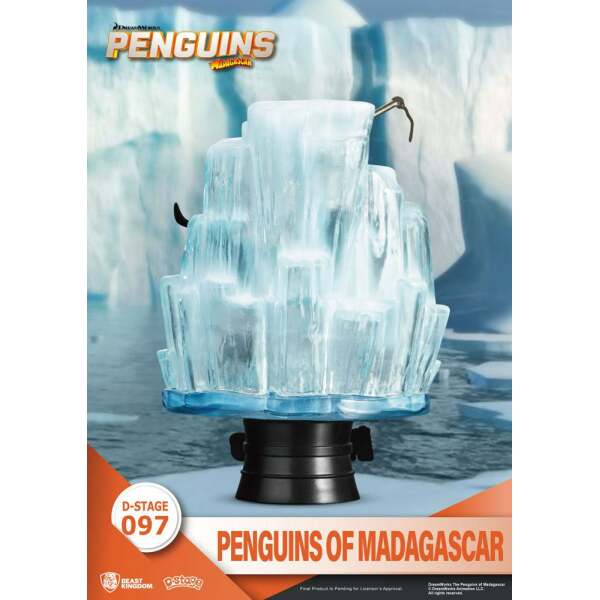 Diorama Los Pingüinos de Madagascar PVC D-Stage Skipper, Kowalski, Private & Rico 14 cm Beast Kingdom Toys - Collector4U.com